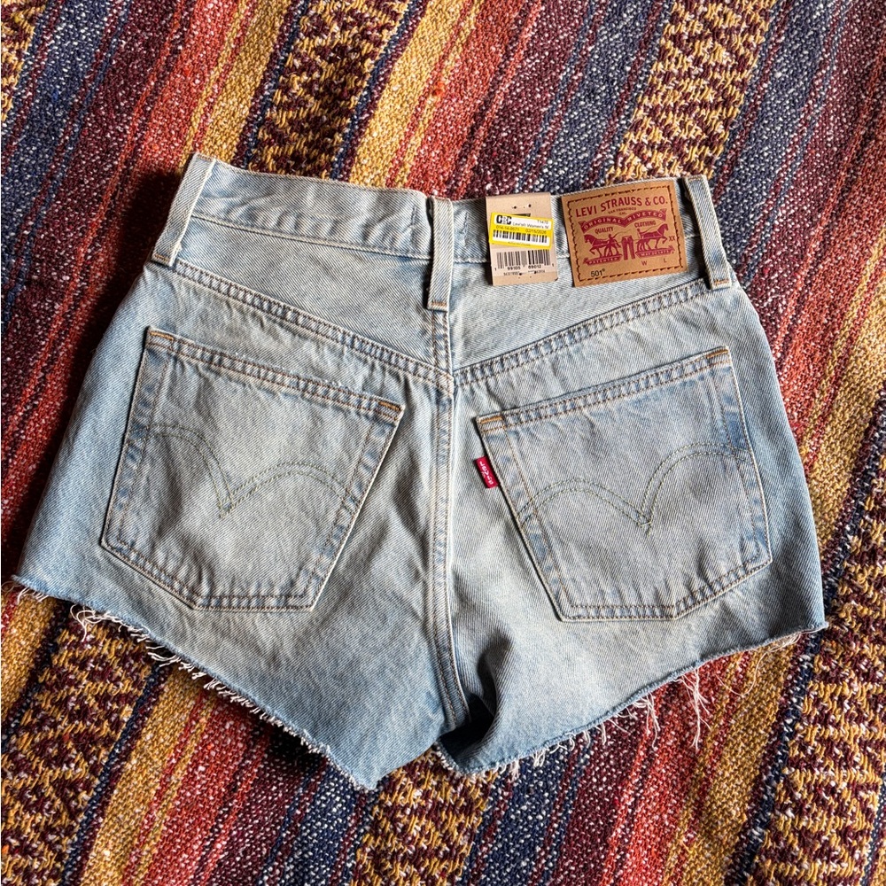 Levi's Women's Classic 501 High-Rise Cutoff Denim Shorts